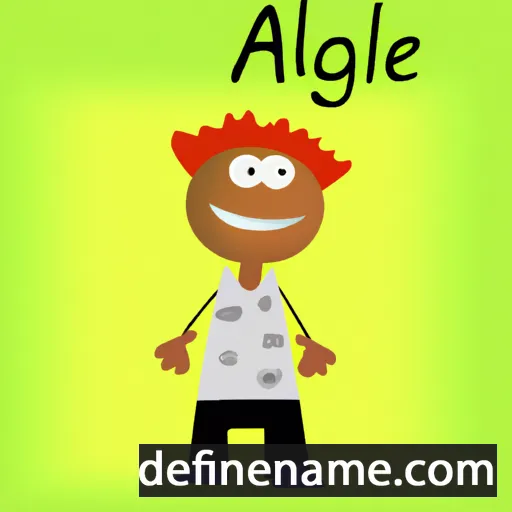 cartoon of the name Algie