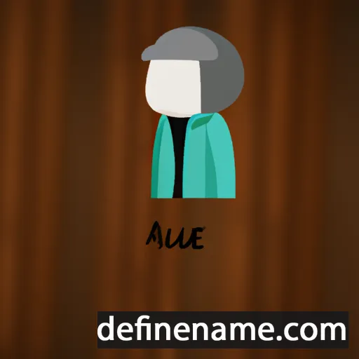 cartoon of the name Alhué