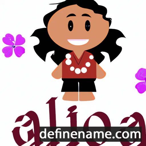 cartoon of the name Aliʻikoa