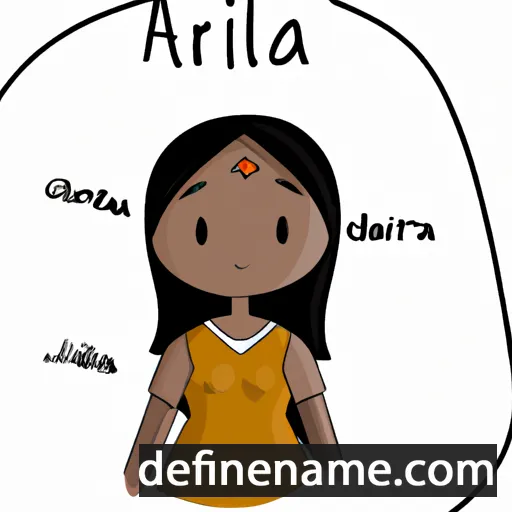 cartoon of the name Alíria