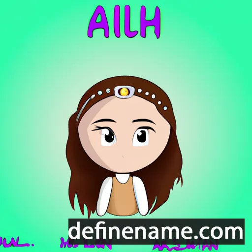 cartoon of the name Aliah