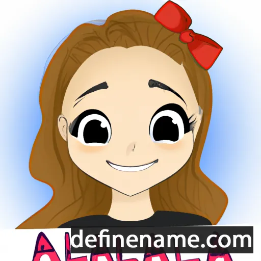 cartoon of the name Aliana