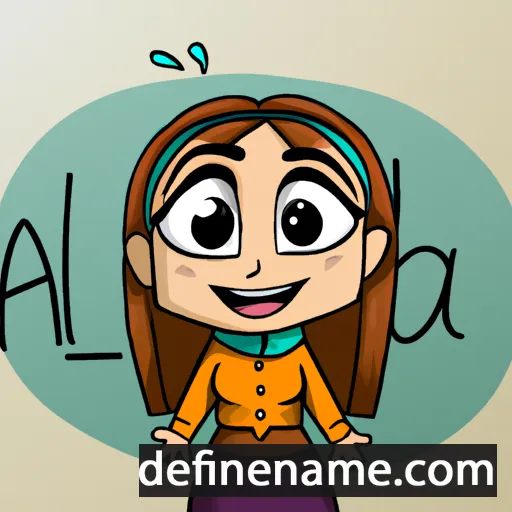 cartoon of the name Alida