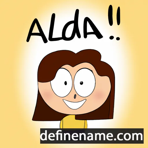 cartoon of the name Alidea