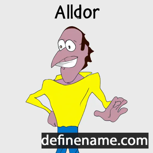 cartoon of the name Alidor