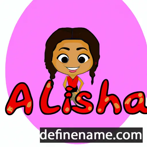 cartoon of the name Aliesha