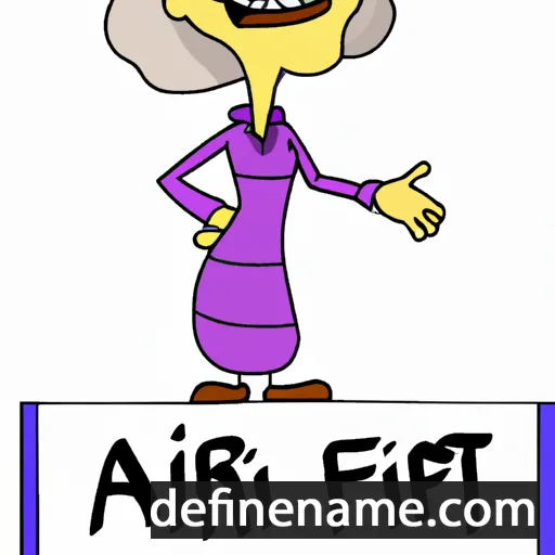 cartoon of the name Alifair