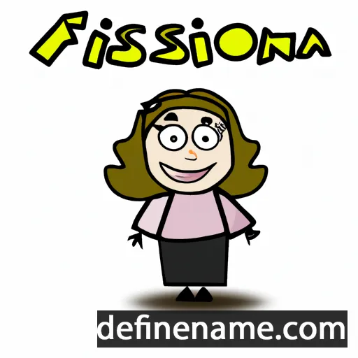 cartoon of the name Alifonsa