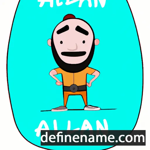 cartoon of the name Alihan