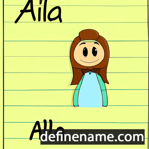 cartoon of the name Alijana