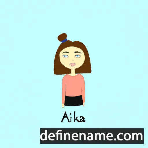 cartoon of the name Alika