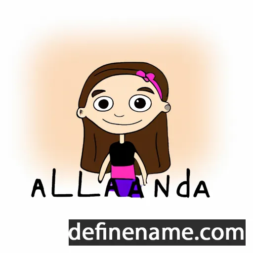 Alinda cartoon