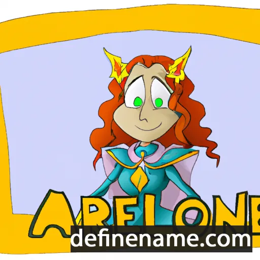 cartoon of the name Alionore