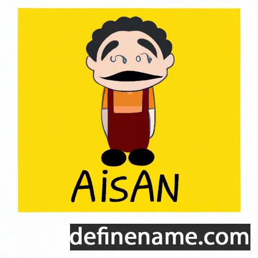 cartoon of the name Alişan