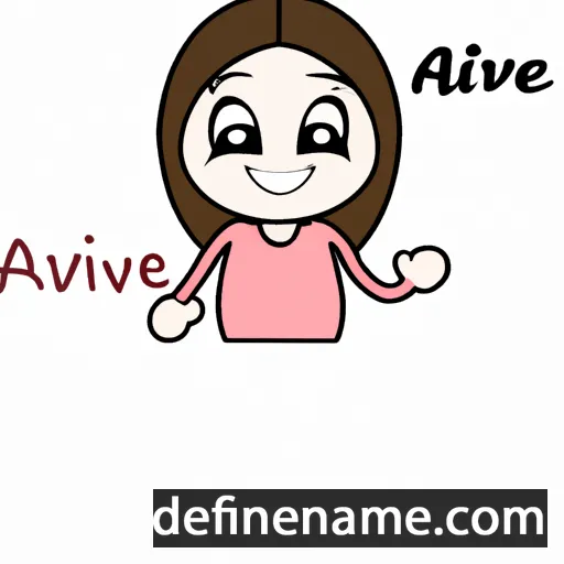 cartoon of the name Alivie