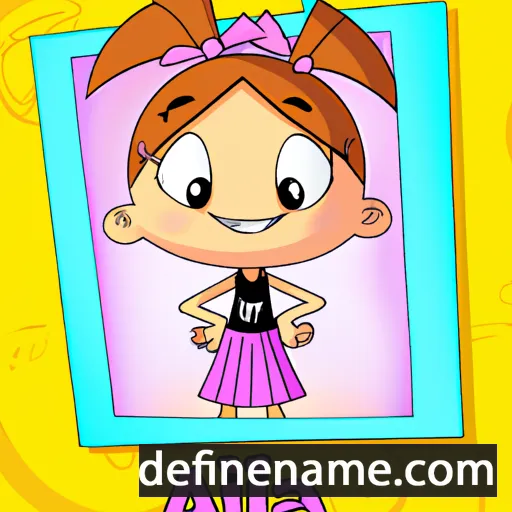 cartoon of the name Aliza