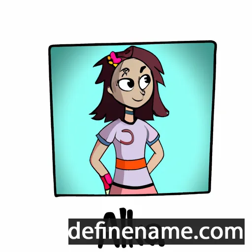 cartoon of the name Alka