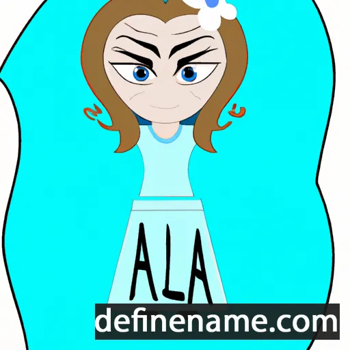 cartoon of the name Alka