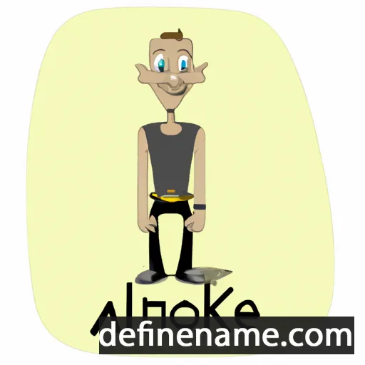 cartoon of the name Alkinoe