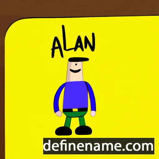 cartoon of the name Állan