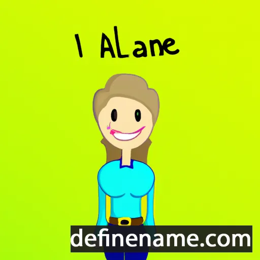 cartoon of the name Allaine