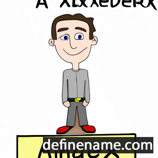 cartoon of the name Allexander