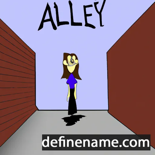 cartoon of the name Alley