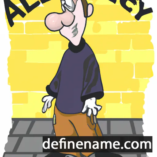 cartoon of the name Alley