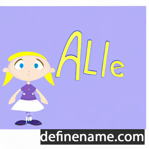 cartoon of the name Allie