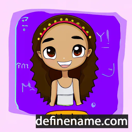 cartoon of the name Allyah