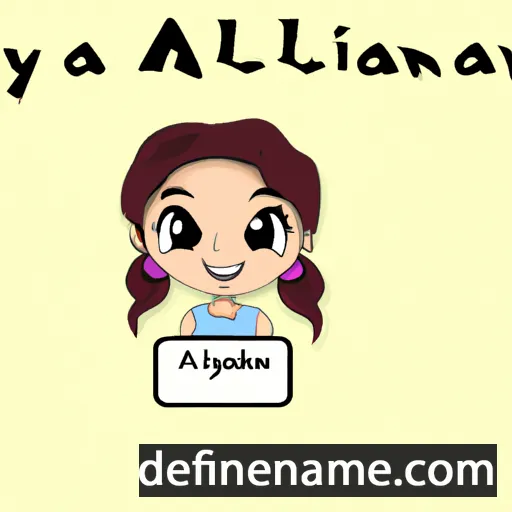 Allyanna cartoon