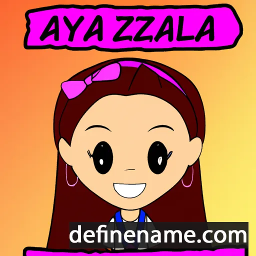 cartoon of the name Allyza