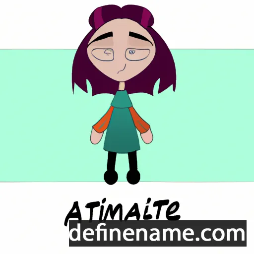 cartoon of the name Almatine