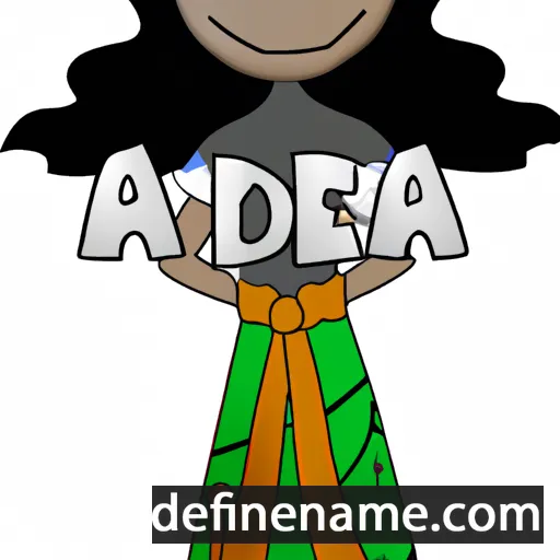 cartoon of the name Almedia