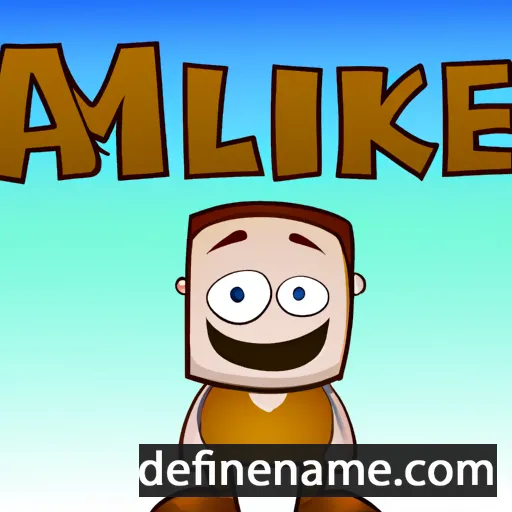 cartoon of the name Almike