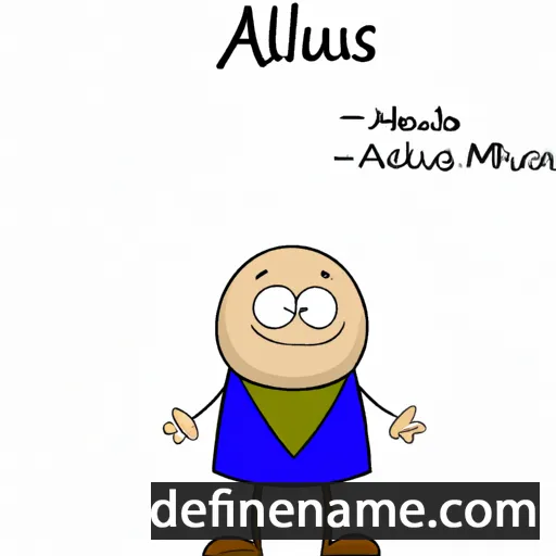 cartoon of the name Almus