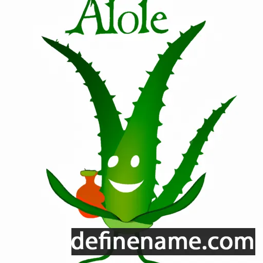 cartoon of the name Aloe