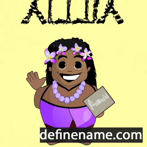 cartoon of the name Alofisula