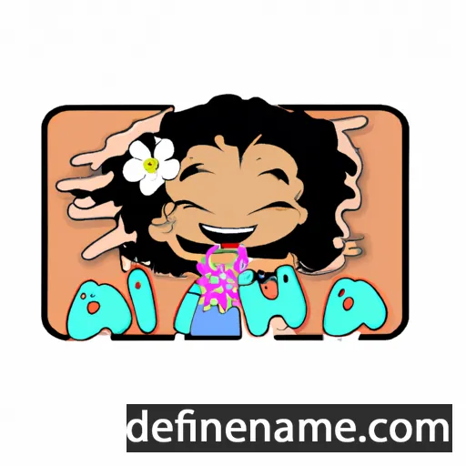 cartoon of the name Aloha