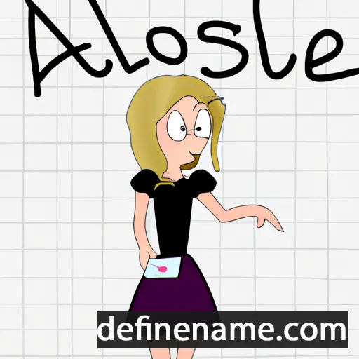 cartoon of the name Aloisie