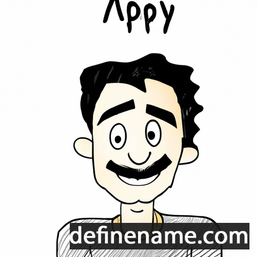 cartoon of the name Alpay