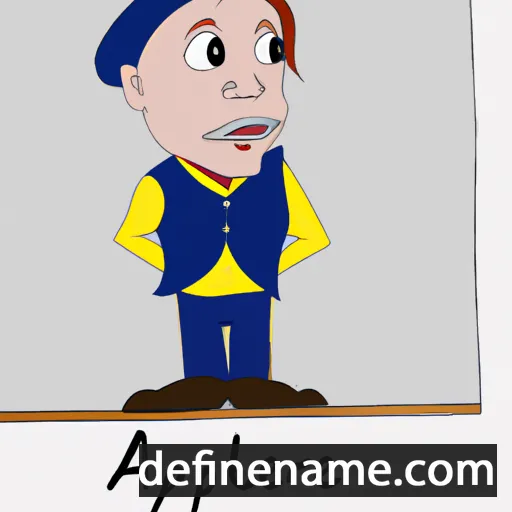 cartoon of the name Alprentice