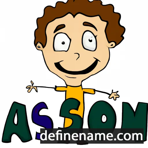 cartoon of the name Alson