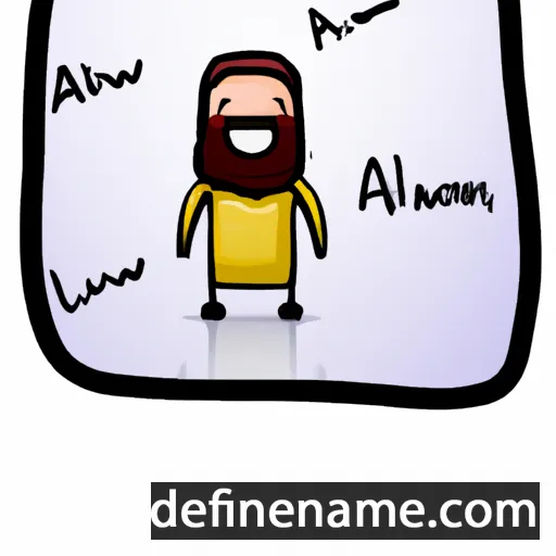 cartoon of the name Alswn