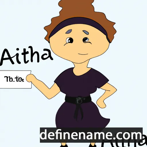 cartoon of the name Altha