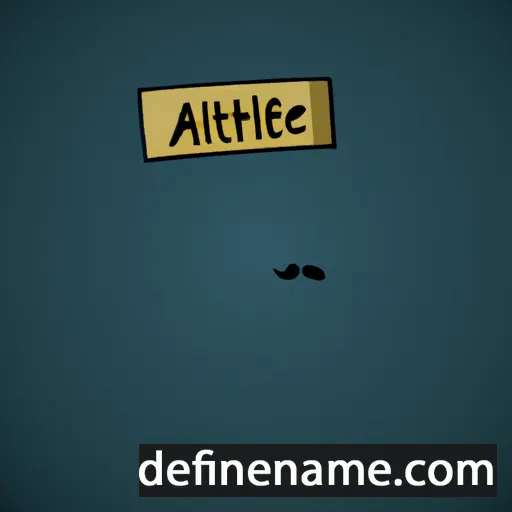 cartoon of the name Althée