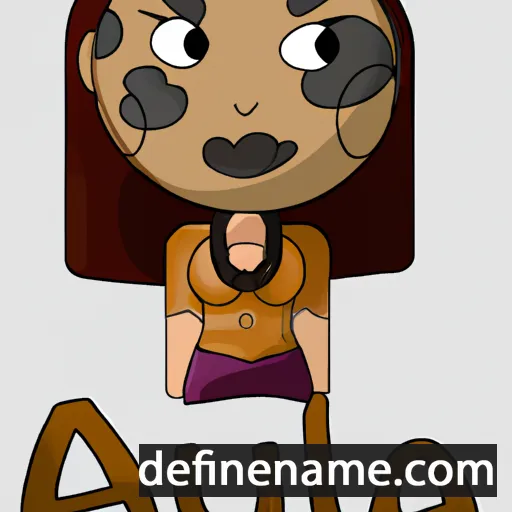 cartoon of the name Alua