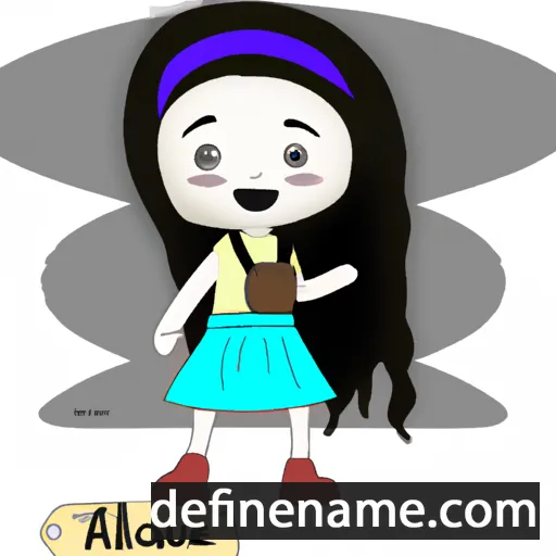 cartoon of the name Aluhé