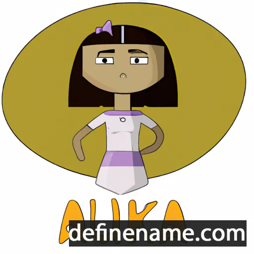 cartoon of the name Aluka