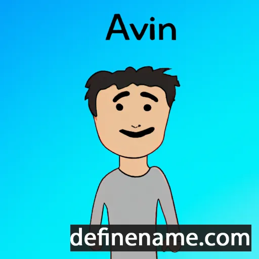 cartoon of the name Alvan